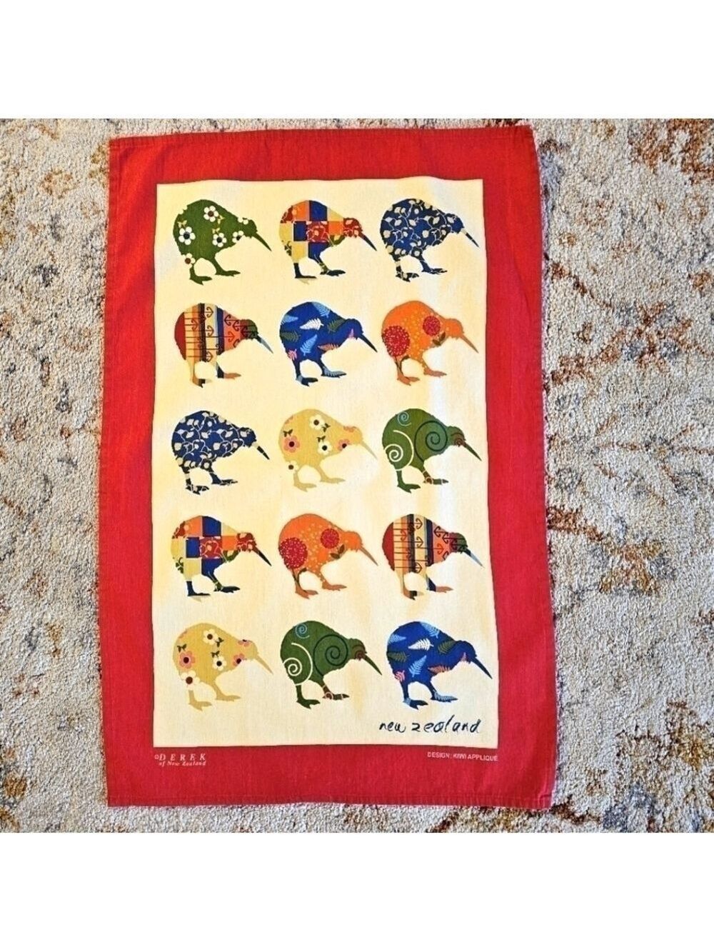 New Zealand Kiwi Decorative Towel - Super Colorful and Unique!